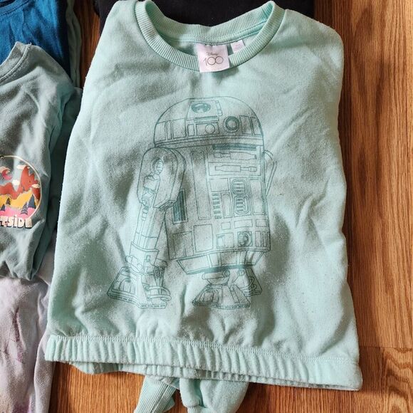 Girls Clothing Lot 16pc Sz Medium Sleeveless, Short Sleeve, Sweatshirts, Leggin - Picture 8 of 10